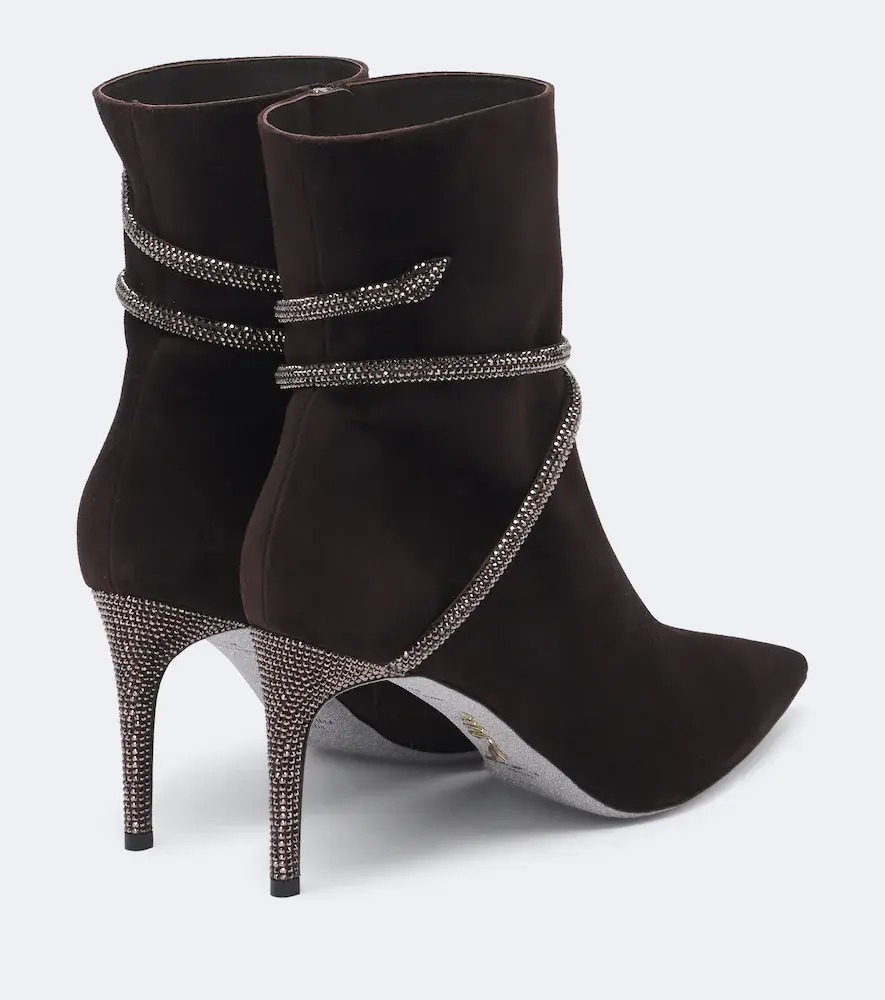 René Caovilla Cleo embellished suede ankle boots | Thumbnail 3 René Caovilla Cleo embellished suede ankle boots | Thumbnail 3