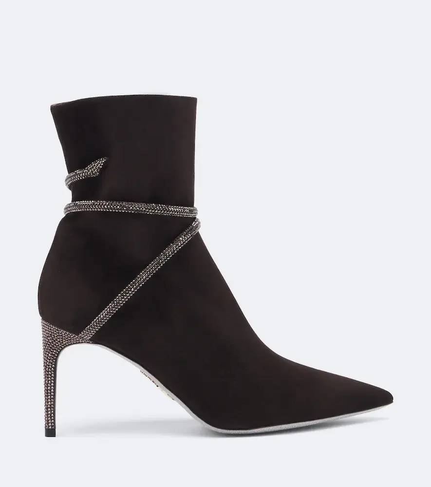 René Caovilla Cleo embellished suede ankle boots | Thumbnail 4 René Caovilla Cleo embellished suede ankle boots | Thumbnail 4
