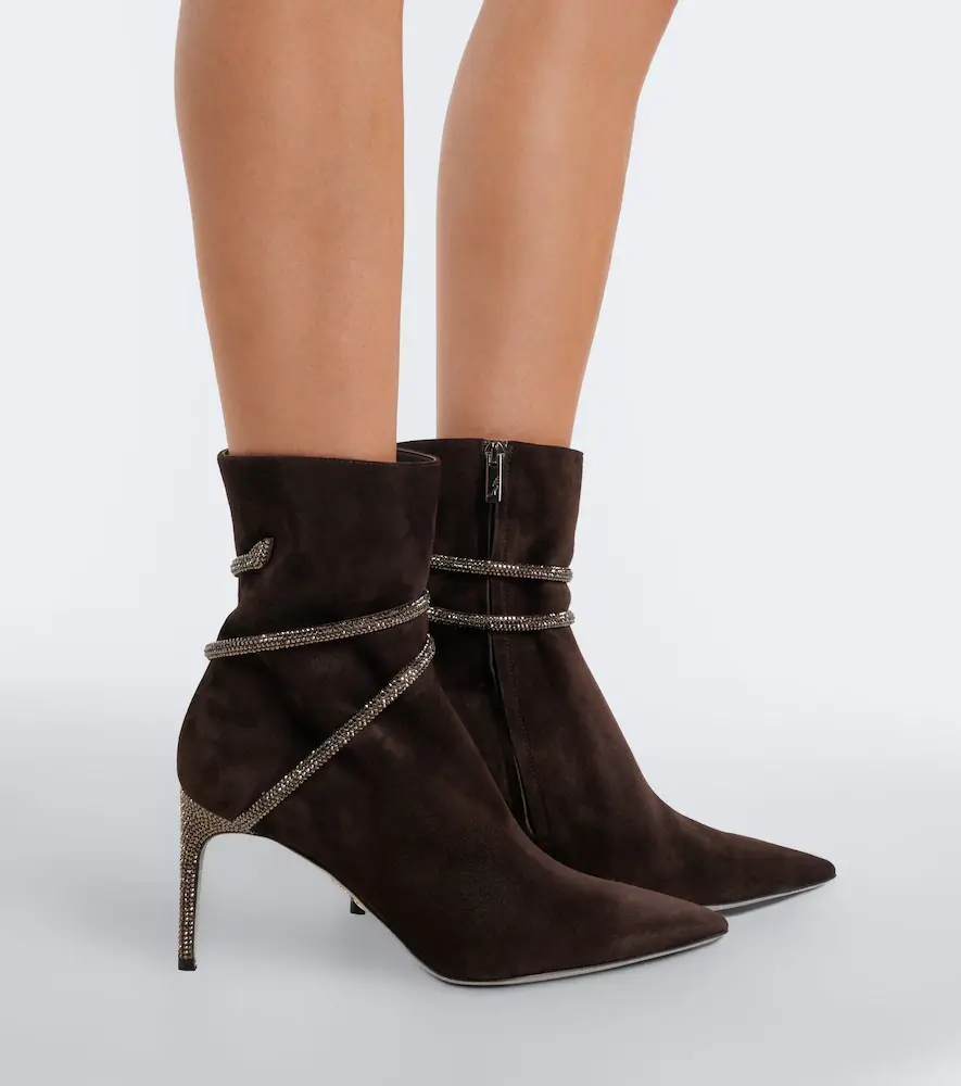 René Caovilla Cleo embellished suede ankle boots | Thumbnail 6 René Caovilla Cleo embellished suede ankle boots | Thumbnail 6
