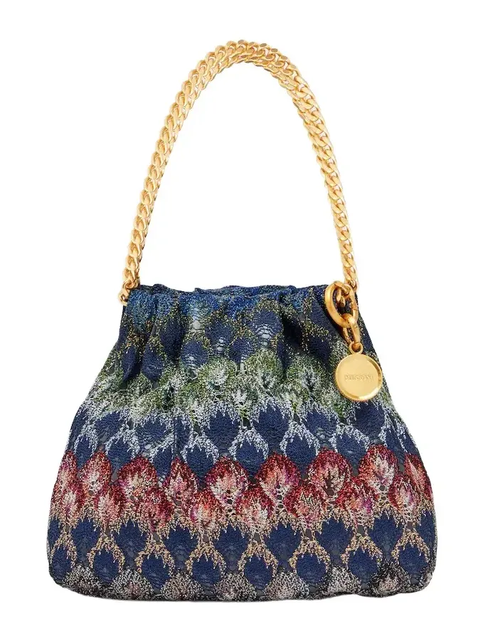 Mini lamé top-handle bag Mini lamé top-handle bag