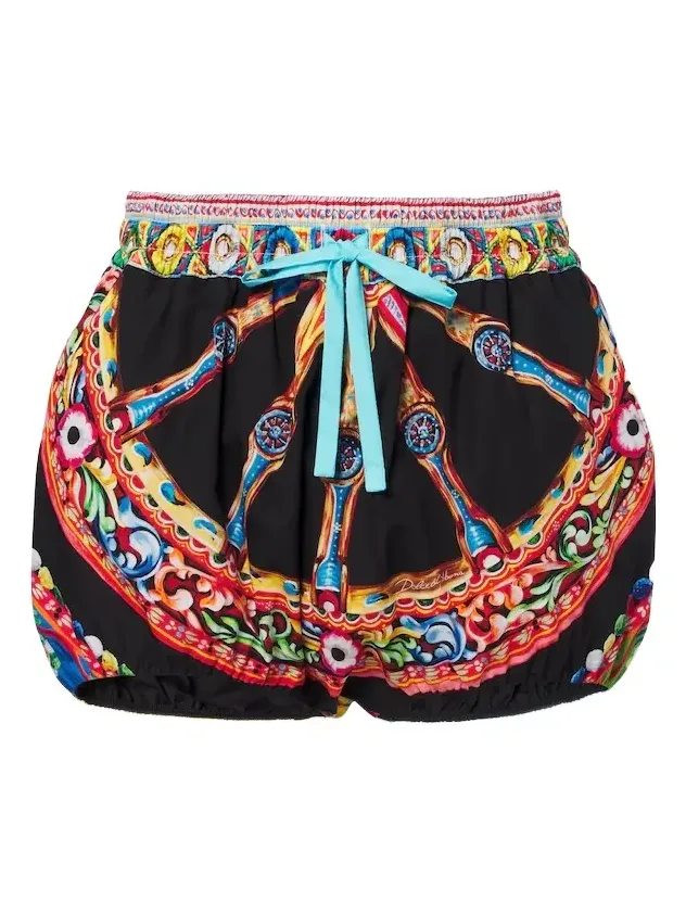 Carretto cotton poplin shorts