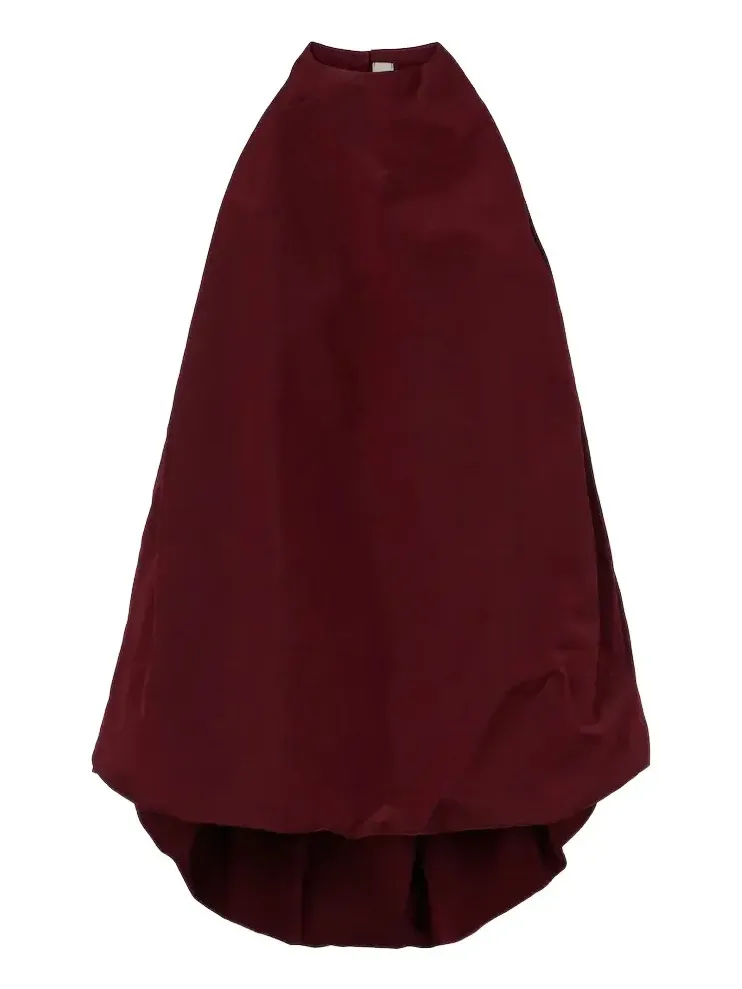 Halterneck cotton and silk top Halterneck cotton and silk top