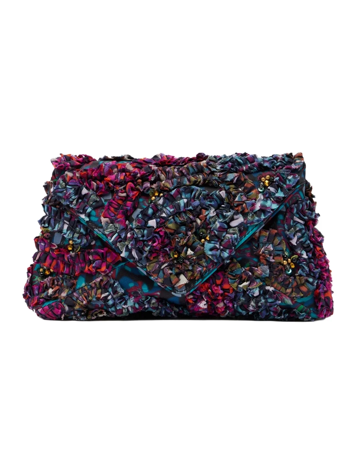 Embellished embroidered clutch Embellished embroidered clutch