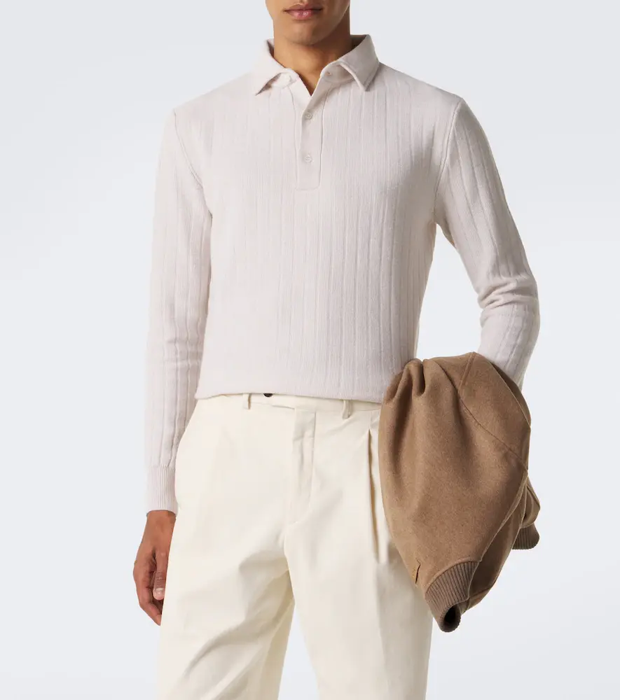 Lardini Cashmere polo sweater | Thumbnail 5 Lardini Cashmere polo sweater | Thumbnail 5