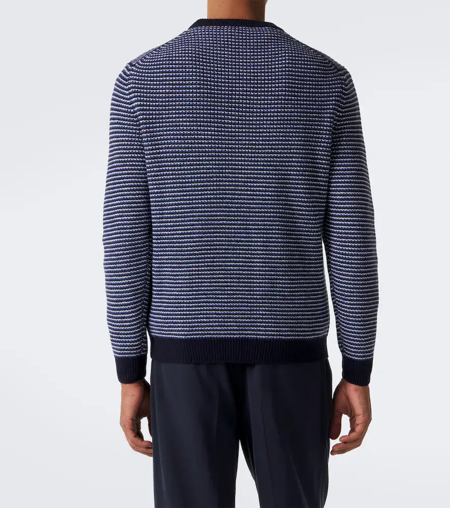 Lardini Striped wool and cashmere sweater | Thumbnail 4