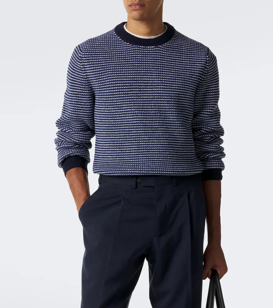 Lardini Striped wool and cashmere sweater | Thumbnail 5