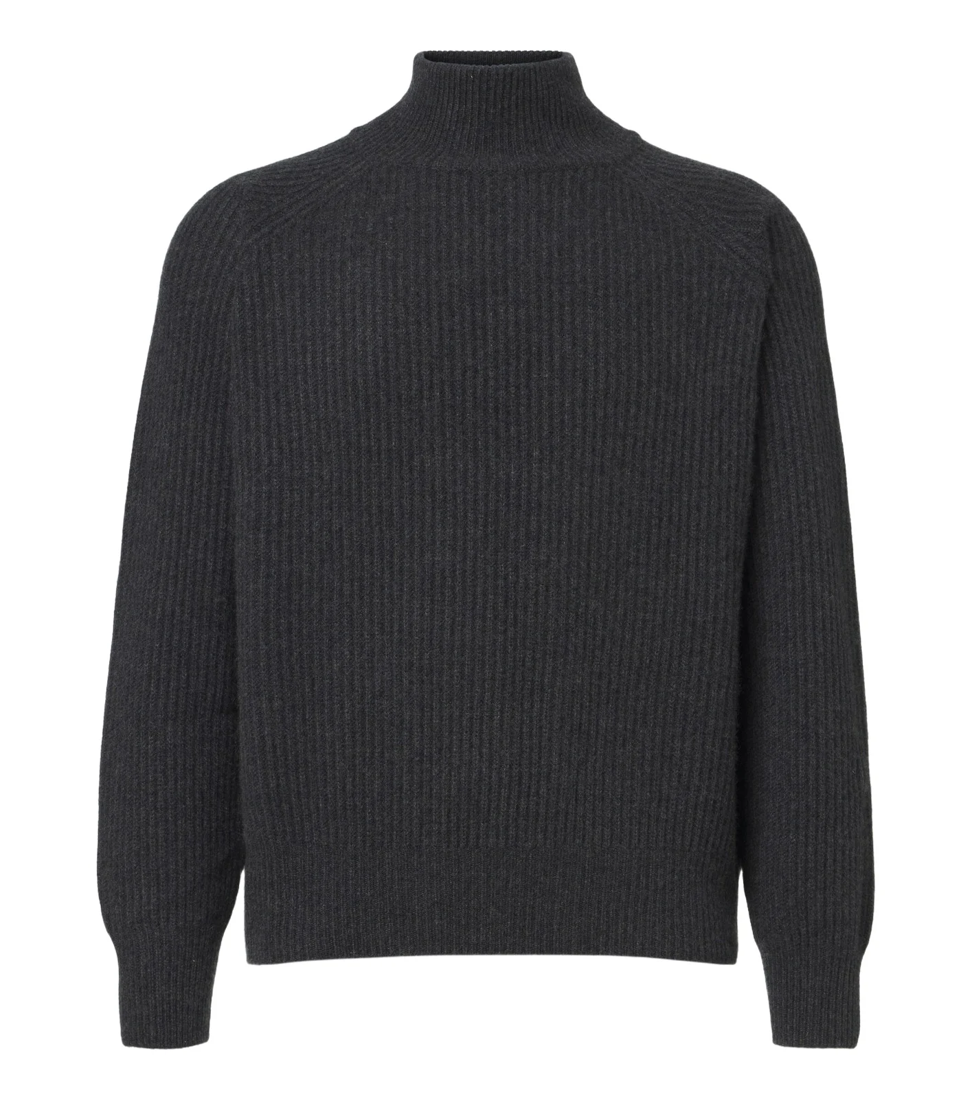 Ribbed-knit cashmere sweater