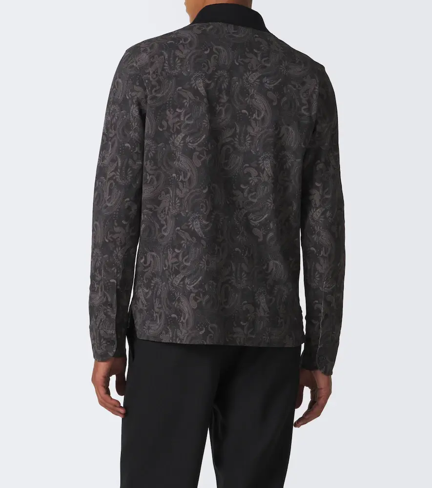 Etro Printed cotton piqué polo shirt | Thumbnail 5