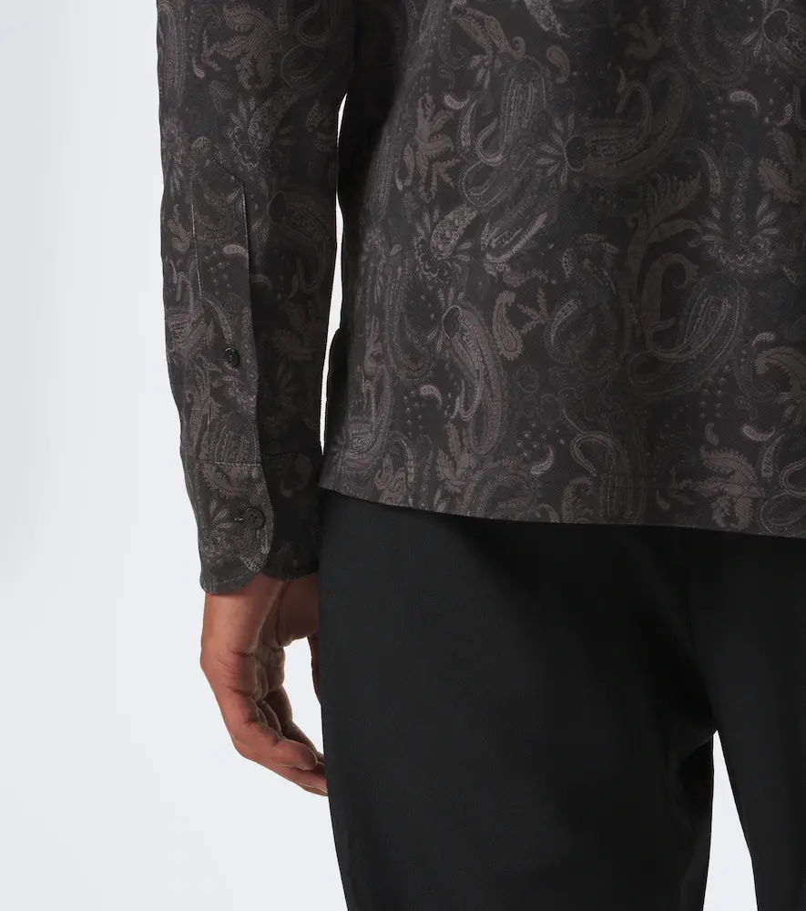 Etro Printed cotton piqué polo shirt | Thumbnail 6