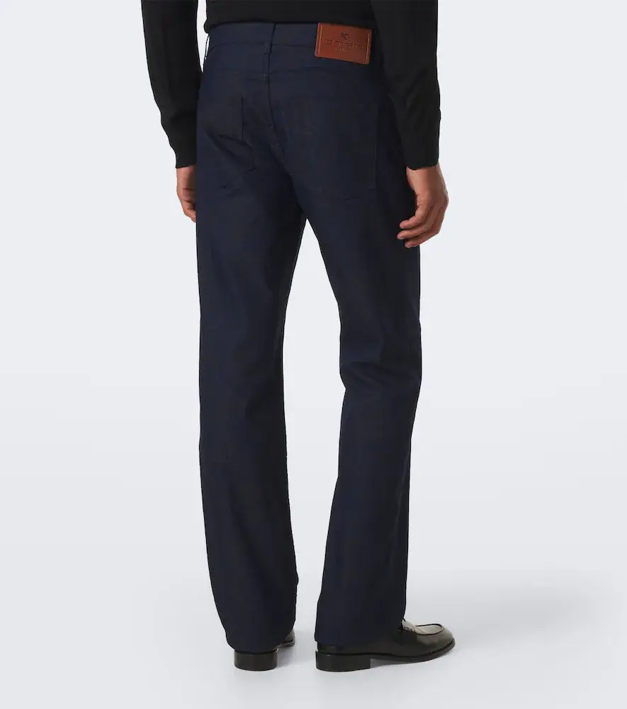 Etro Jacquard cotton-blend slim pants | Thumbnail 5
