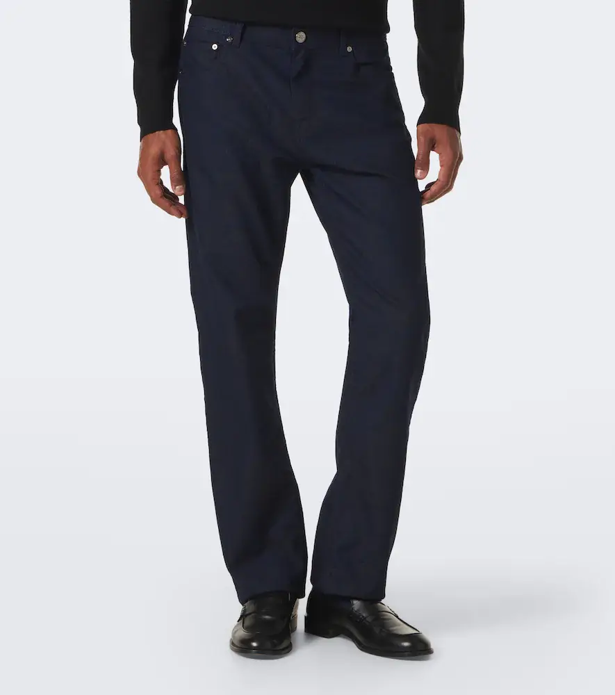 Etro Jacquard cotton-blend slim pants | Thumbnail 6