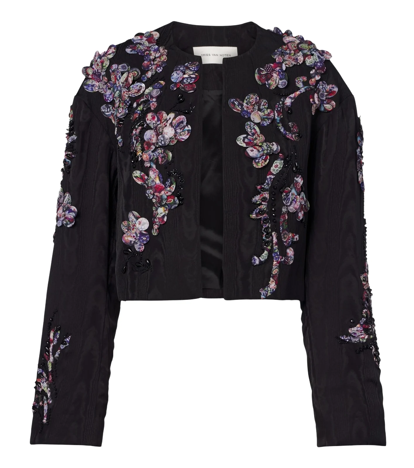 Vonda appliqué embellished cropped jacket
