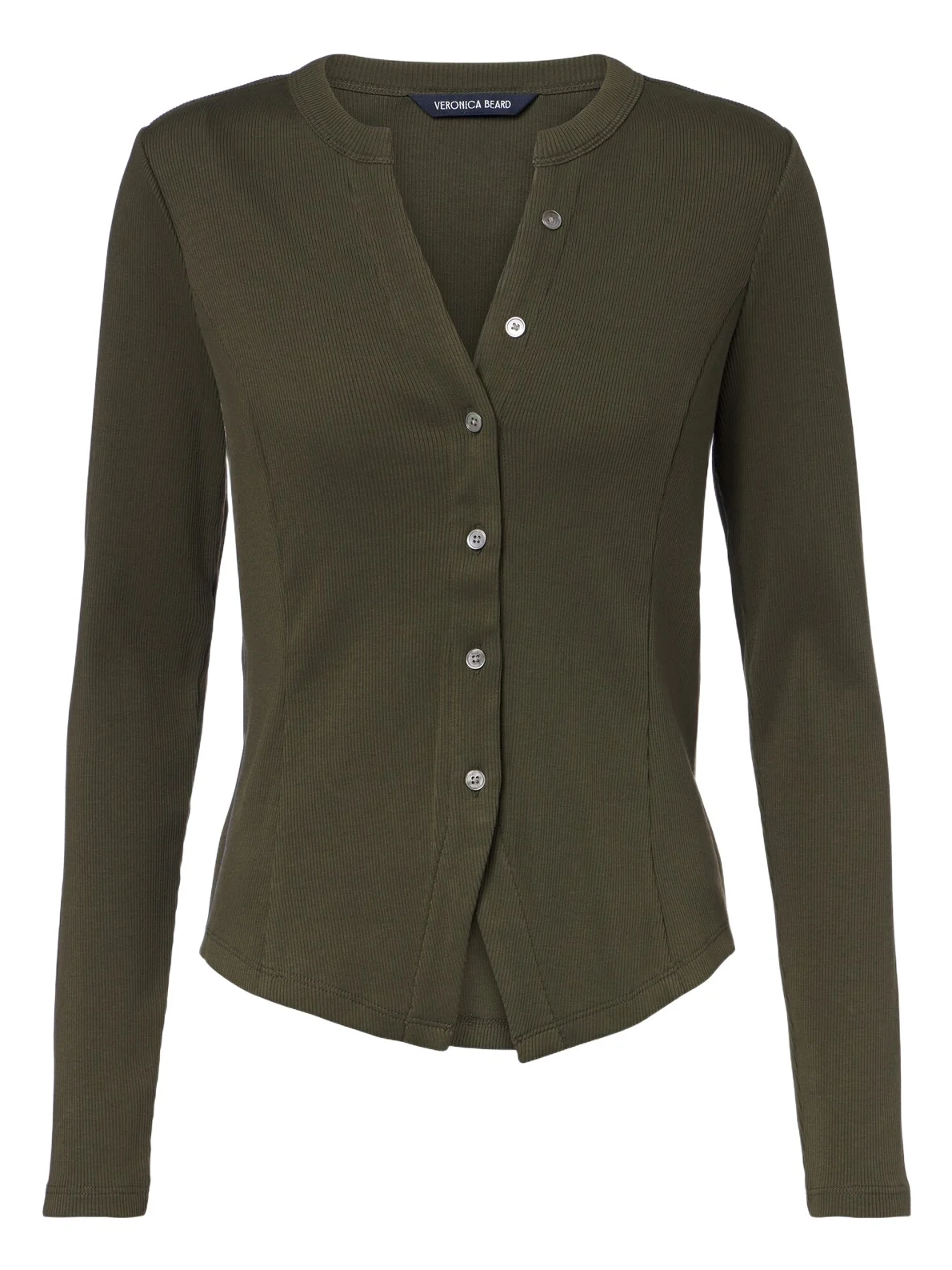Cordis ribbed-knit cotton-blend cardigan Cordis ribbed-knit cotton-blend cardigan