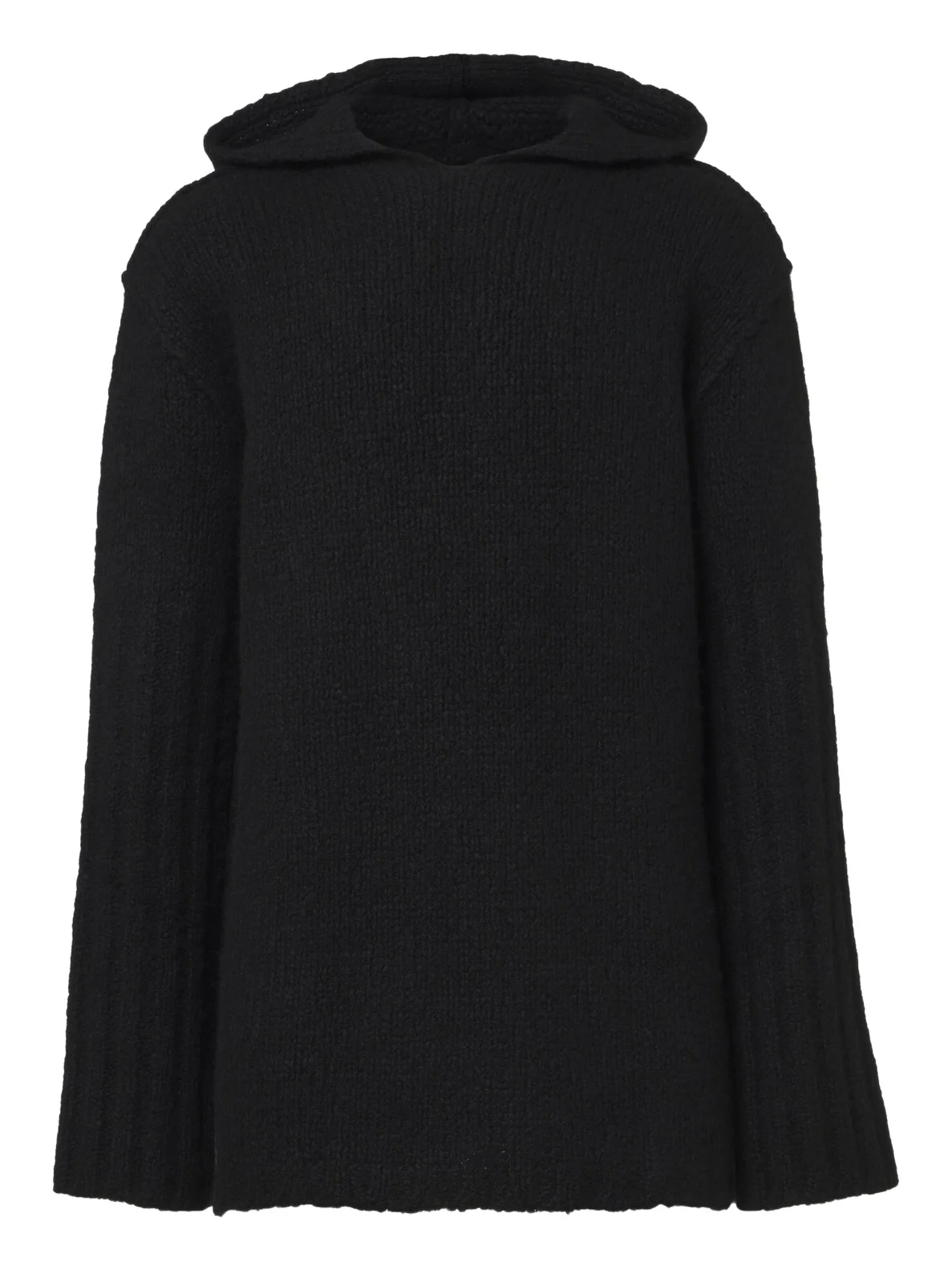 Hooded cashmere and silk sweater