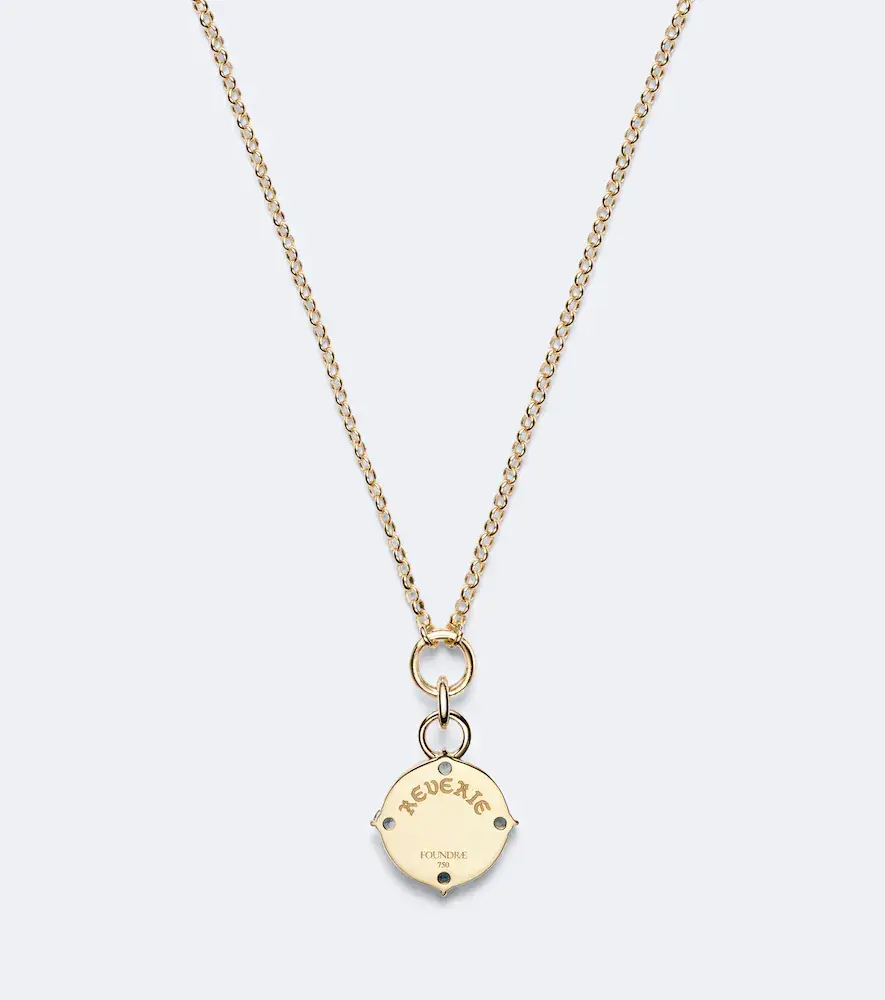 Foundrae Reverie 18kt gold pendant necklace with diamonds and topaz | Thumbnail 3 Foundrae Reverie 18kt gold pendant necklace with diamonds and topaz | Thumbnail 3