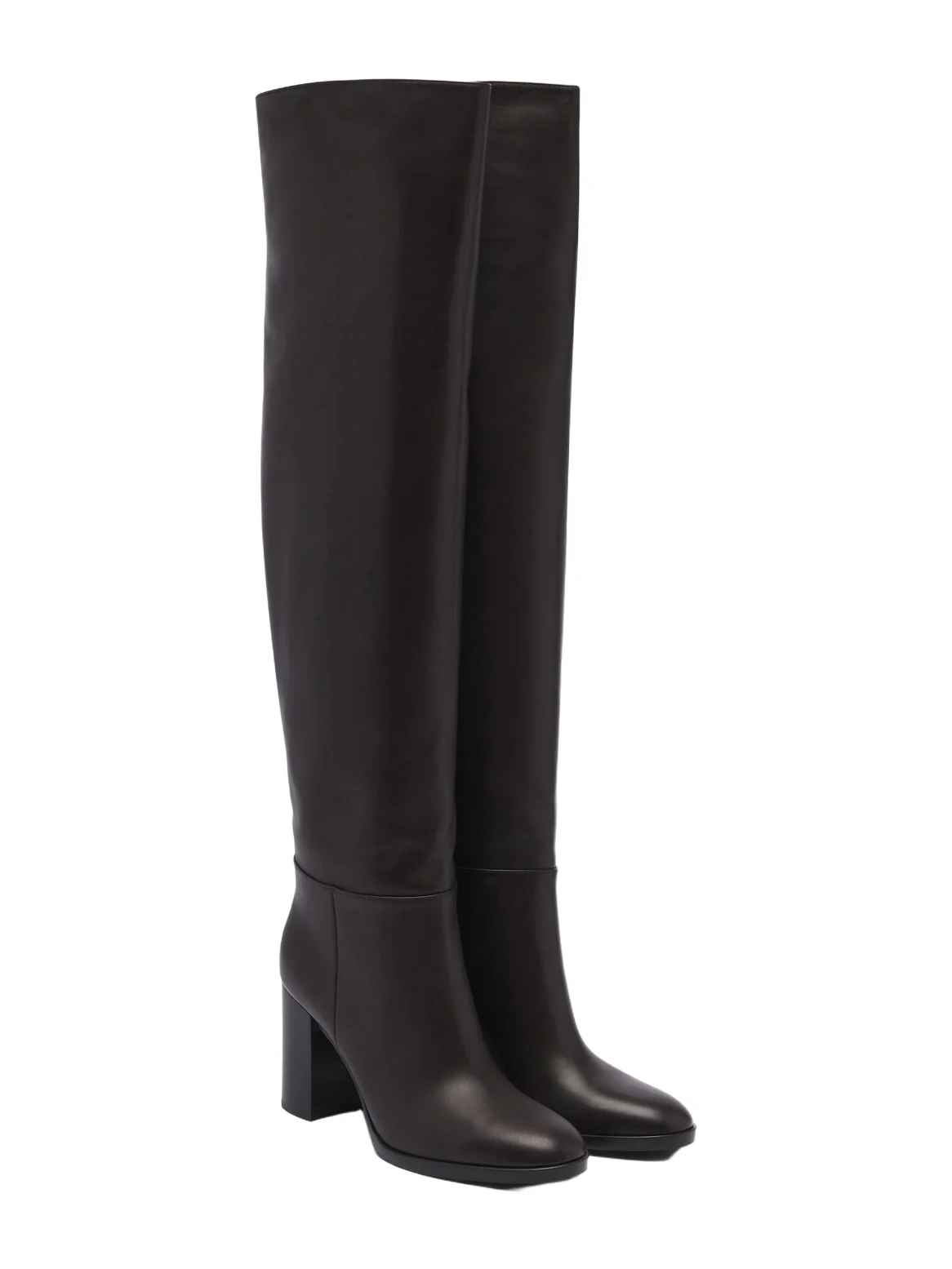 Gianvito Rossi Leather over-the-knee boots