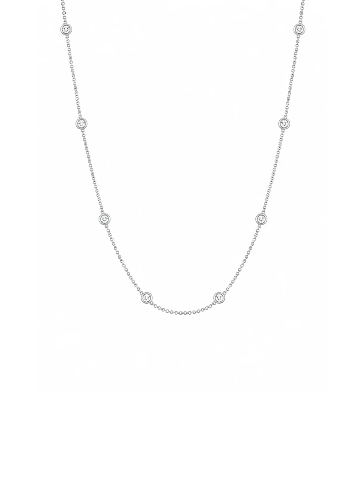 1.50ct Diamond 18K Gold By the Yard Necklace