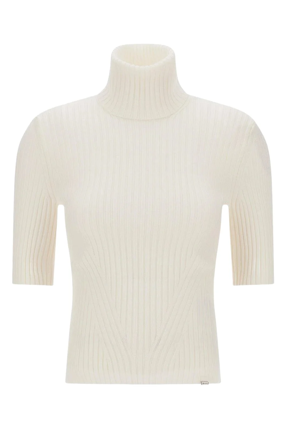 HERNO Short Sleeve Ribbed Turtleneck