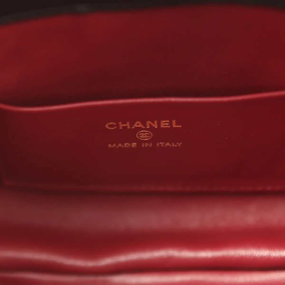 Chanel Chanel CC Drawstring Clutch with Leather Strap Black Lambskin Gold Hardware | Thumbnail 10 Chanel Chanel CC Drawstring Clutch with Leather Strap Black Lambskin Gold Hardware | Thumbnail 10