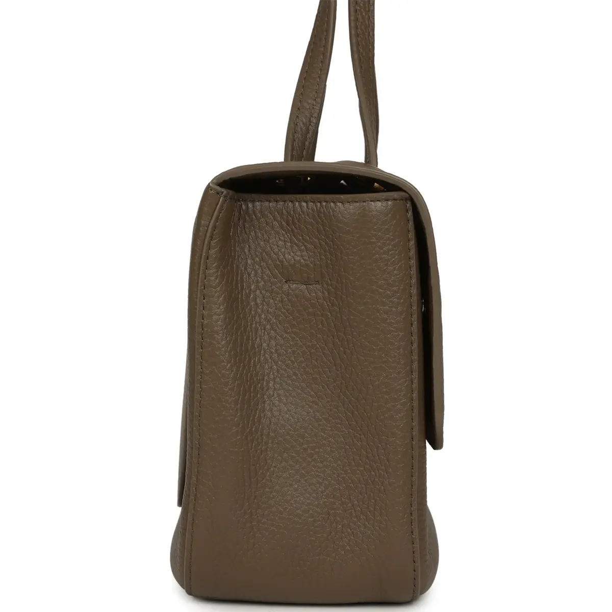 Chanel Chanel Maxi "Souplissimo" Small Flap Bag Brown Grained Calfskin Gold Hardware | Thumbnail 3