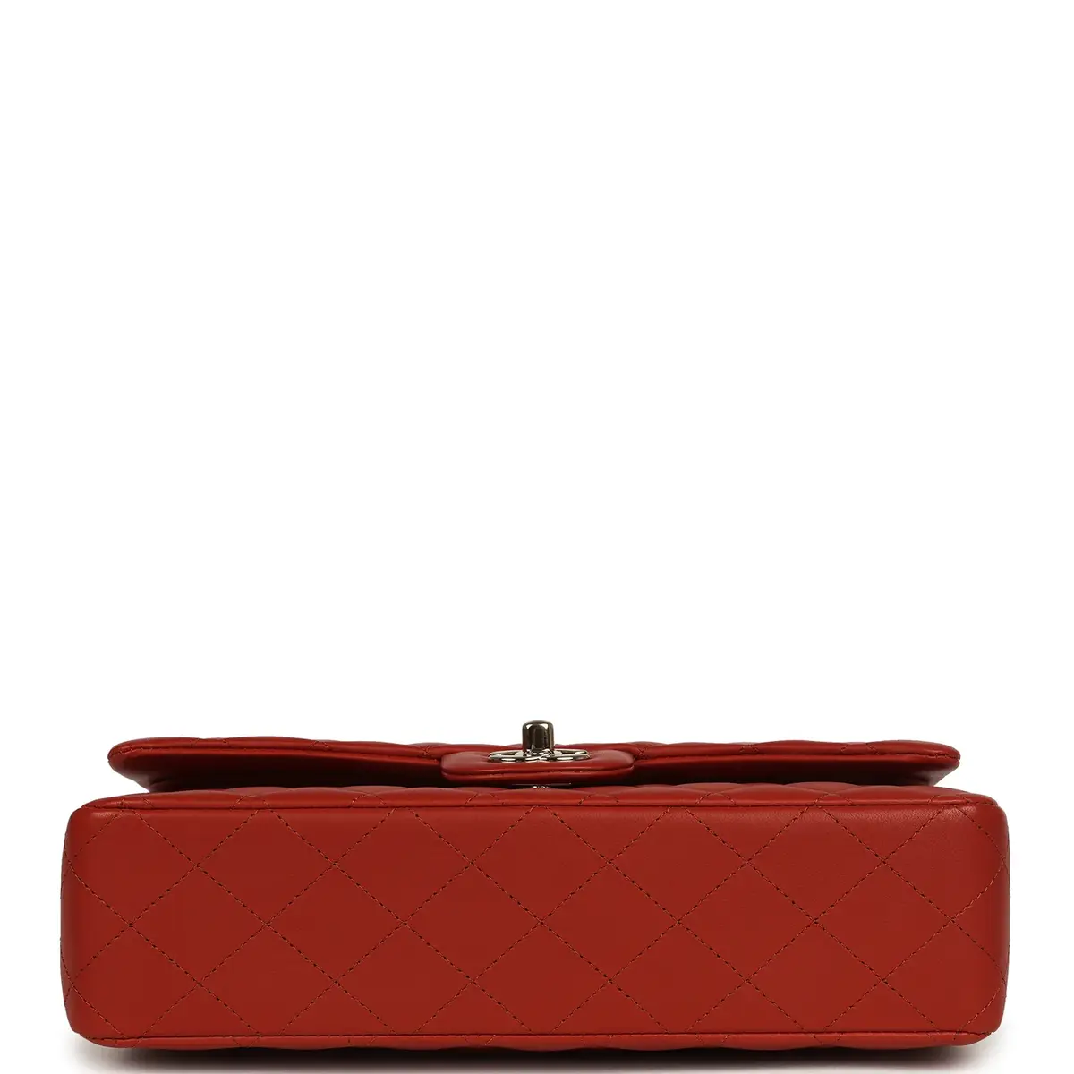 Chanel Chanel Medium Classic Double Flap Bag Dark Orange Lambskin Light Gold Hardware | Thumbnail 6 Chanel Chanel Medium Classic Double Flap Bag Dark Orange Lambskin Light Gold Hardware | Thumbnail 6