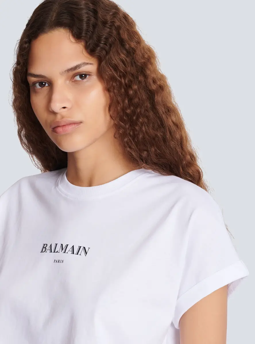 Balmain Cropped T-shirt with print | Thumbnail 6