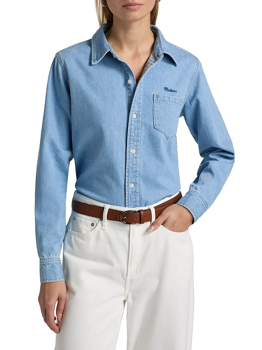 Mother Women's The Honor Roll Denim Shirt | Thumbnail 3 Mother Women's The Honor Roll Denim Shirt | Thumbnail 3