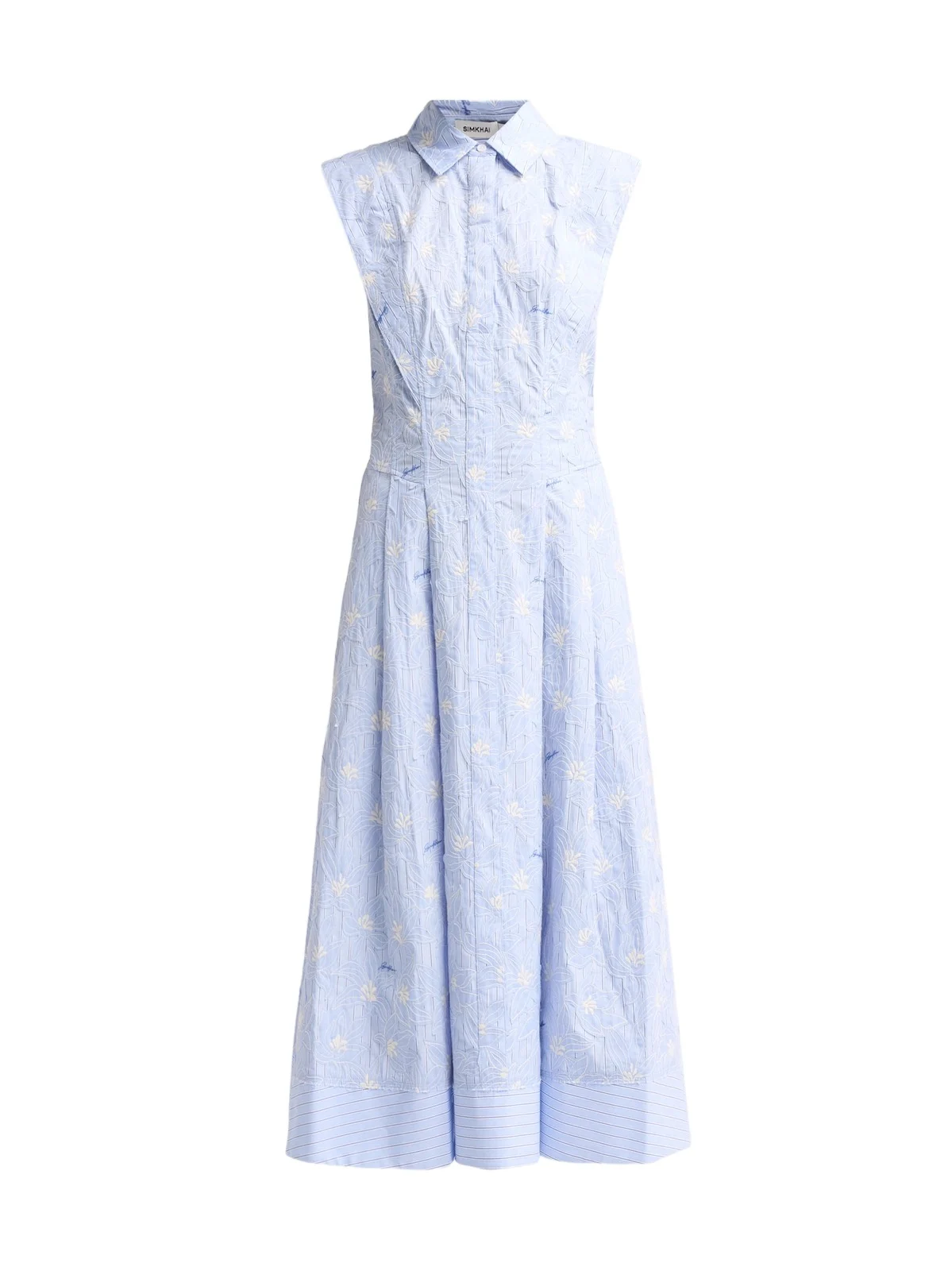 Women's Neri Floral-Embroidered Cotton Midi Dress