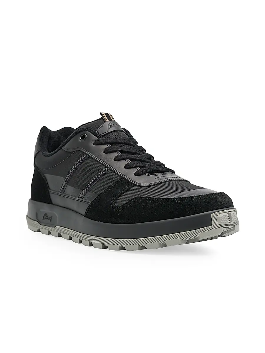 Brioni Men's Mixed-Media Low-Top Sneakers | Thumbnail 3 Brioni Men's Mixed-Media Low-Top Sneakers | Thumbnail 3