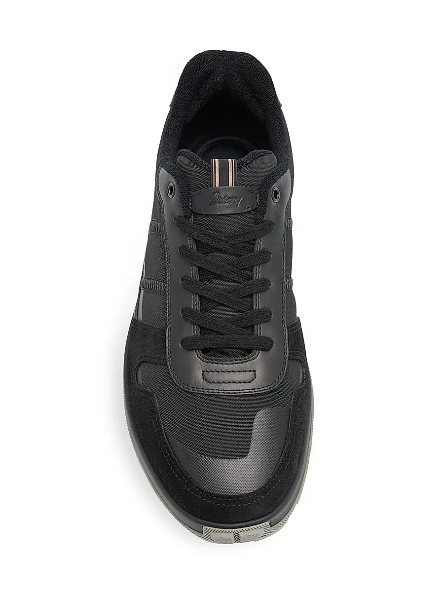 Brioni Men's Mixed-Media Low-Top Sneakers | Thumbnail 5 Brioni Men's Mixed-Media Low-Top Sneakers | Thumbnail 5