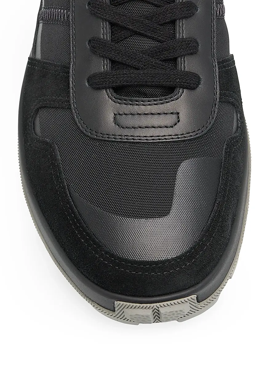 Brioni Men's Mixed-Media Low-Top Sneakers | Thumbnail 6 Brioni Men's Mixed-Media Low-Top Sneakers | Thumbnail 6