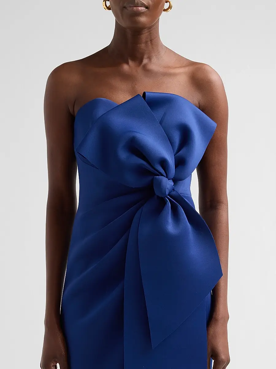 BADGLEY MISCHKA Women's Sculpted Bow Cocktail Dress | Thumbnail 5 BADGLEY MISCHKA Women's Sculpted Bow Cocktail Dress | Thumbnail 5