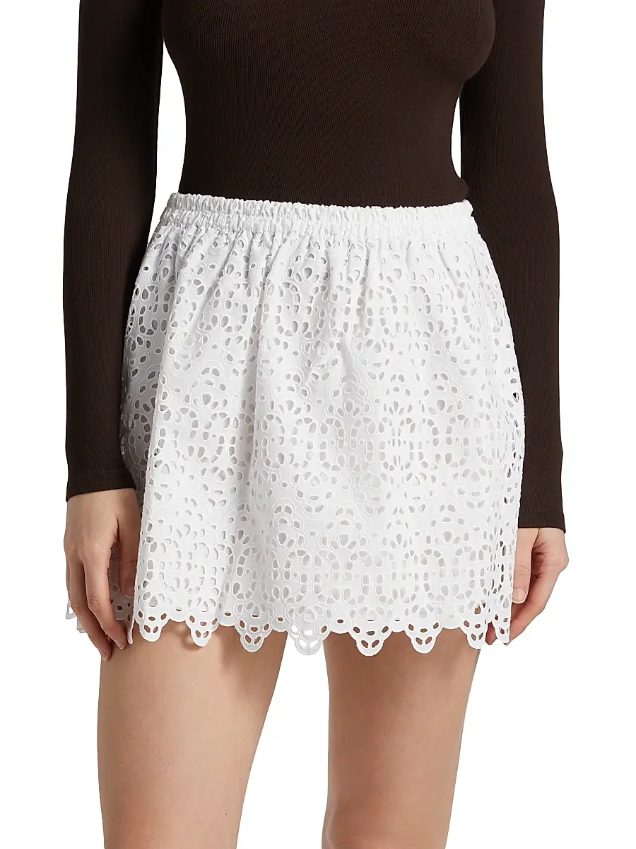 Frame Women's The Deco Eyelet Skirt | Thumbnail 3 Frame Women's The Deco Eyelet Skirt | Thumbnail 3