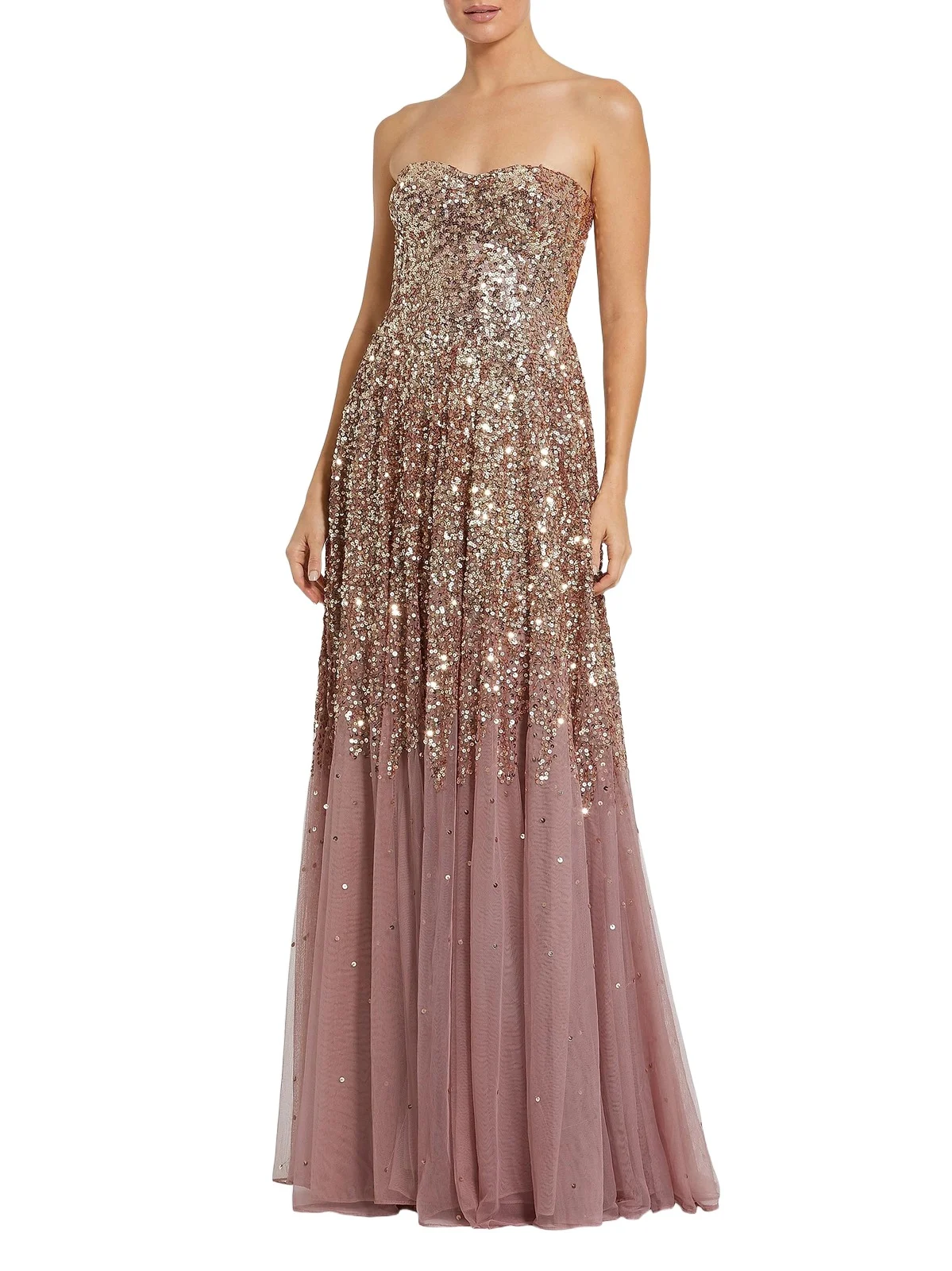 Women's Ombré Sequin-Embellished Tulle Gown Women's Ombré Sequin-Embellished Tulle Gown