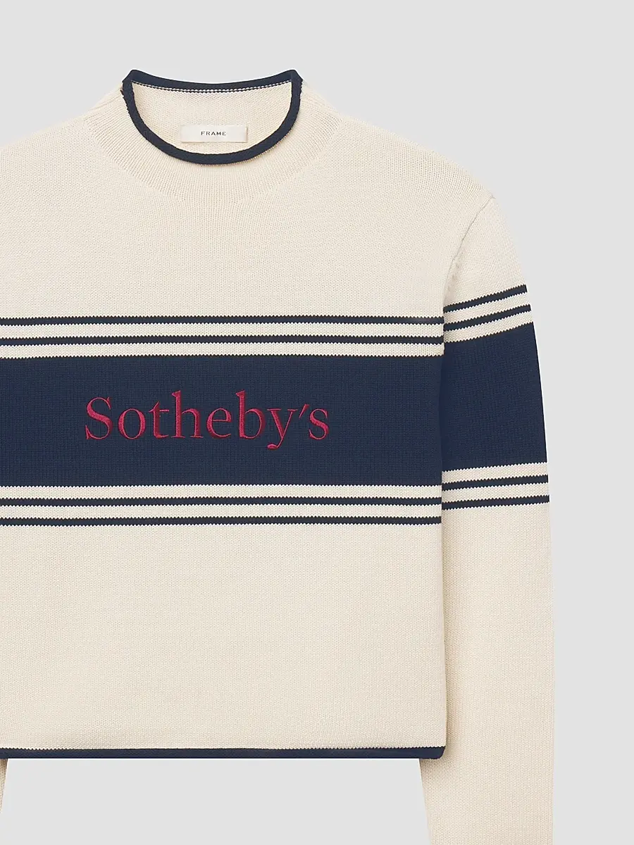 Frame Women's x Sotheby's Rolled Cotton Sweater | Thumbnail 6 Frame Women's x Sotheby's Rolled Cotton Sweater | Thumbnail 6