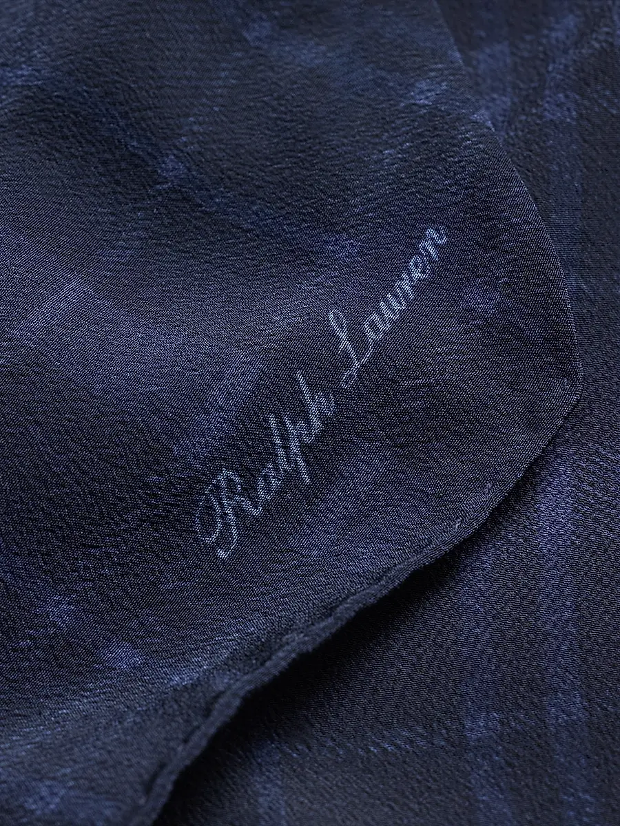 Ralph Lauren Purple Label Men's Plaid Silk-Linen Neckerchief | Thumbnail 6 Ralph Lauren Purple Label Men's Plaid Silk-Linen Neckerchief | Thumbnail 6