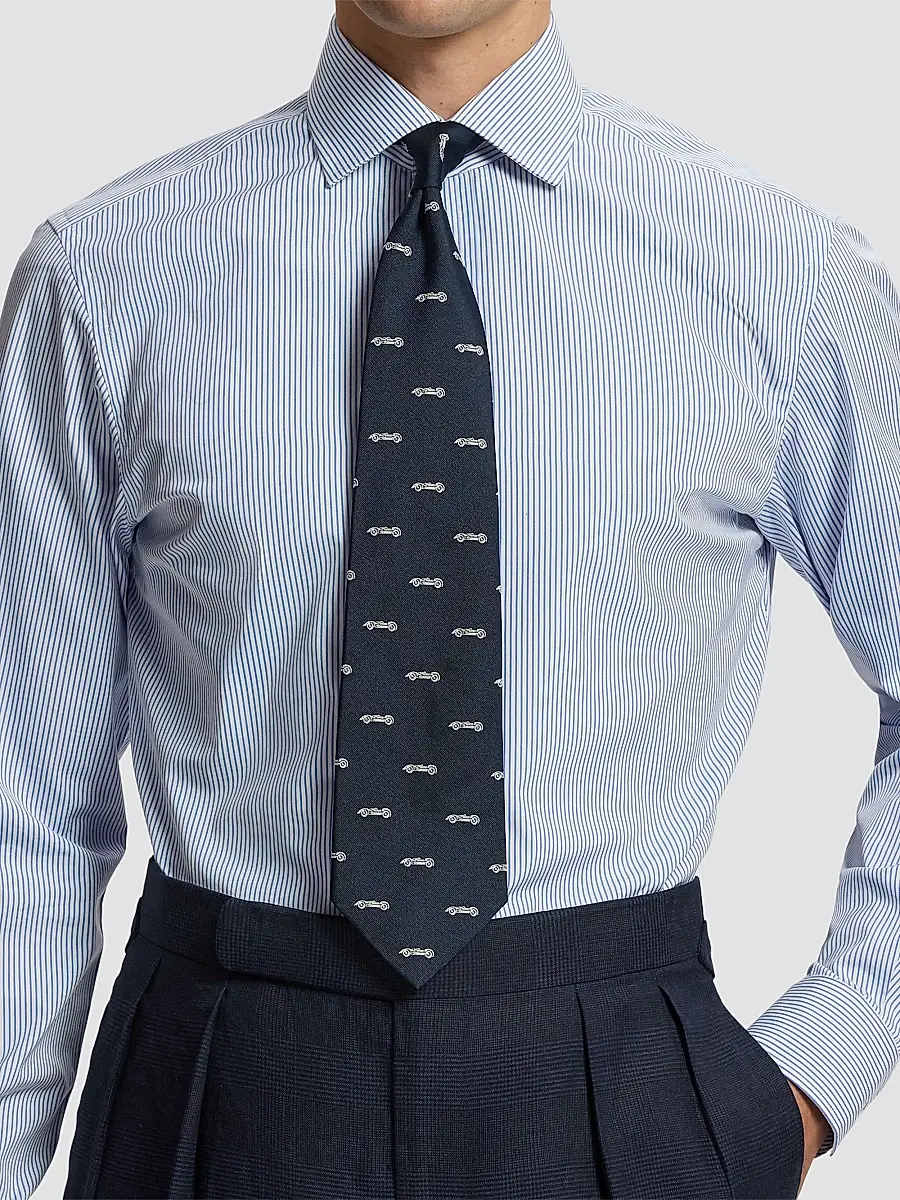 Ralph Lauren Purple Label Men's Race Car Silk Tie | Thumbnail 2 Ralph Lauren Purple Label Men's Race Car Silk Tie | Thumbnail 2