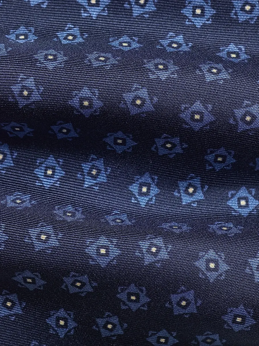 Ralph Lauren Purple Label Men's Dot Square Deco Silk Tie | Thumbnail 4 Ralph Lauren Purple Label Men's Dot Square Deco Silk Tie | Thumbnail 4