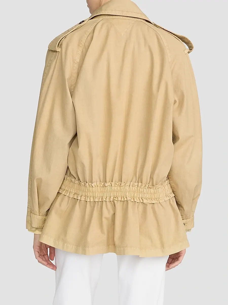 Frame Women's X Sotheby's Cotton Short Trench Coat | Thumbnail 3