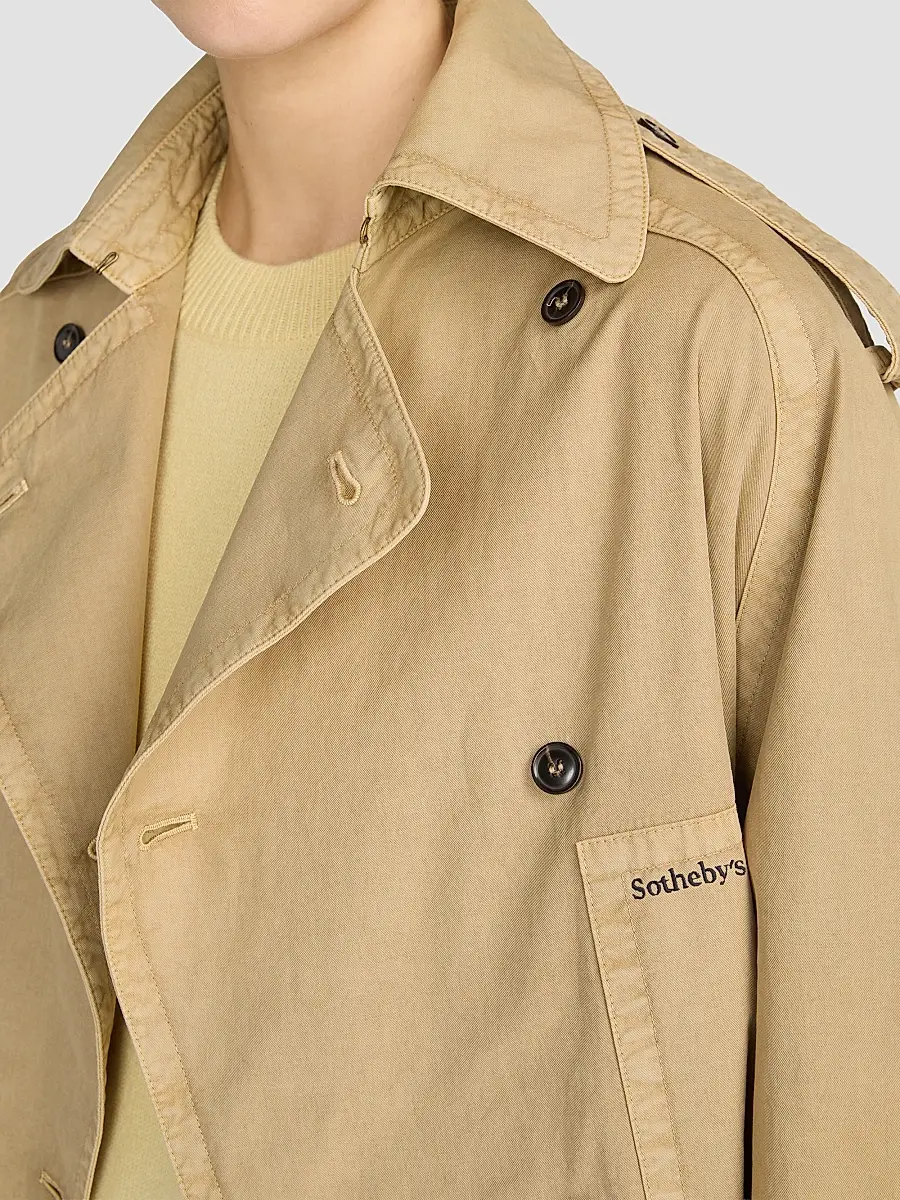 Frame Women's X Sotheby's Cotton Short Trench Coat | Thumbnail 5