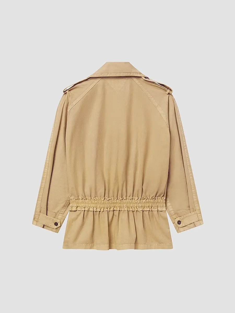 Frame Women's X Sotheby's Cotton Short Trench Coat | Thumbnail 8