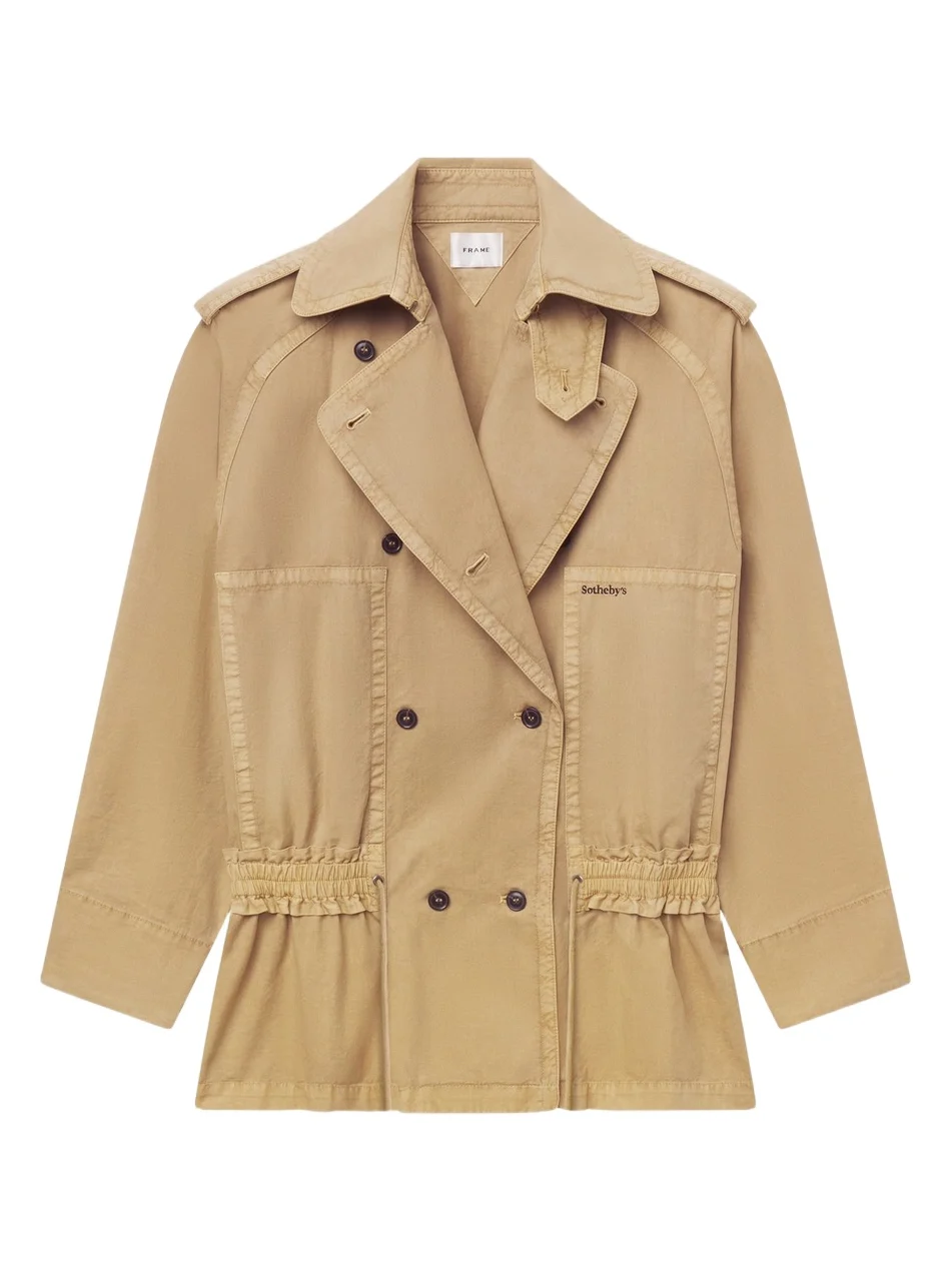 Frame Women's X Sotheby's Cotton Short Trench Coat