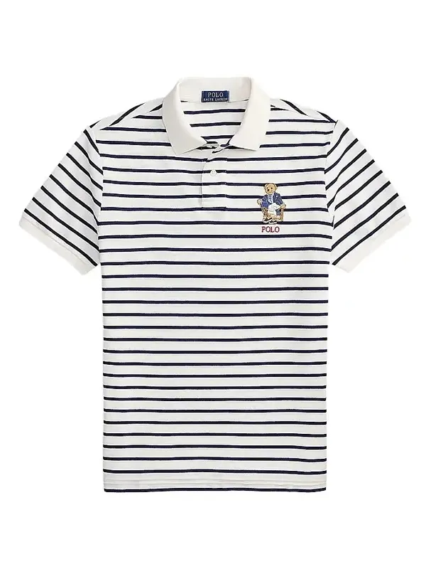 Men's Custom-Slim-Fit Polo Bear Polo Shirt Men's Custom-Slim-Fit Polo Bear Polo Shirt
