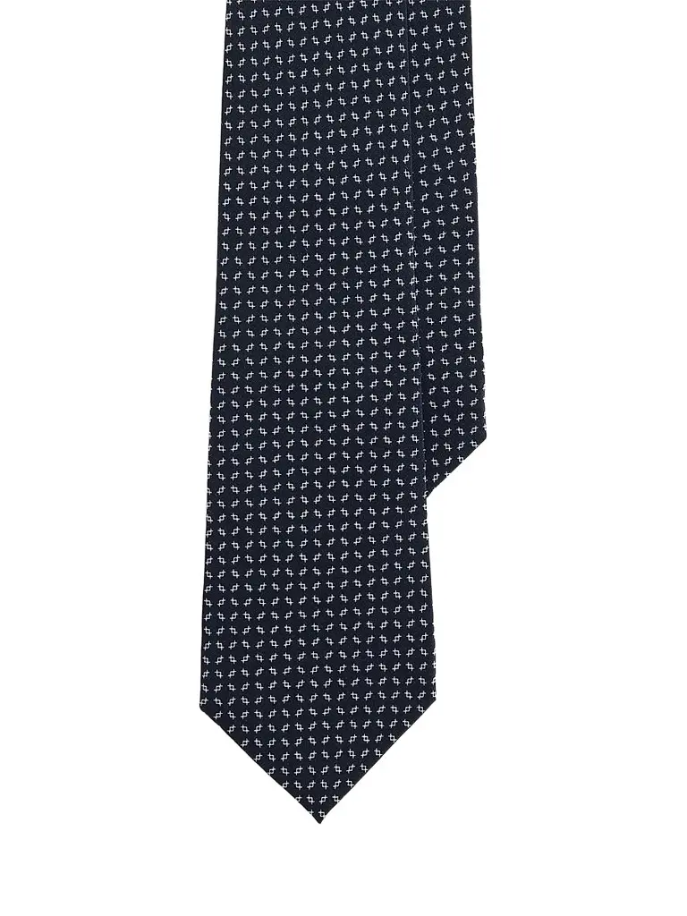 Ralph Lauren Purple Label Men's Micro Geometric Silk Crepe Tie | Image 1 Ralph Lauren Purple Label Men's Micro Geometric Silk Crepe Tie | Image 1