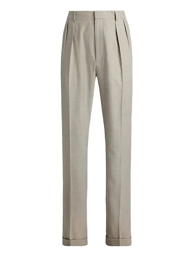 Ralph Lauren Purple Label Men's Wool Flannel Trousers