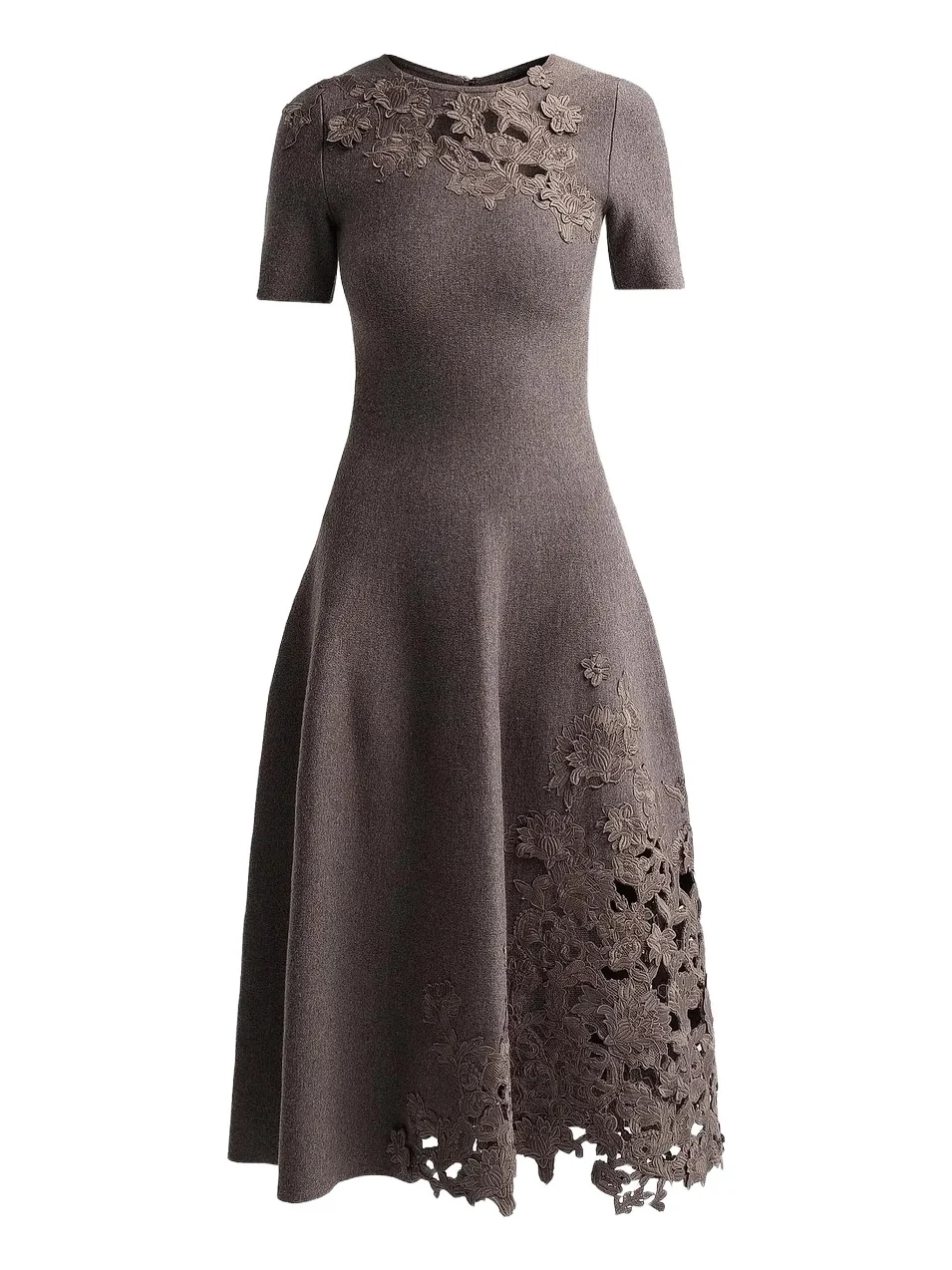 Oscar de la Renta Women's Guipure Lace Wool Midi Dress