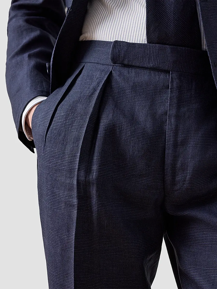 Ralph Lauren Purple Label Men's Gregory Glen Check Cashmere-Silk Trousers | Thumbnail 5 Ralph Lauren Purple Label Men's Gregory Glen Check Cashmere-Silk Trousers | Thumbnail 5