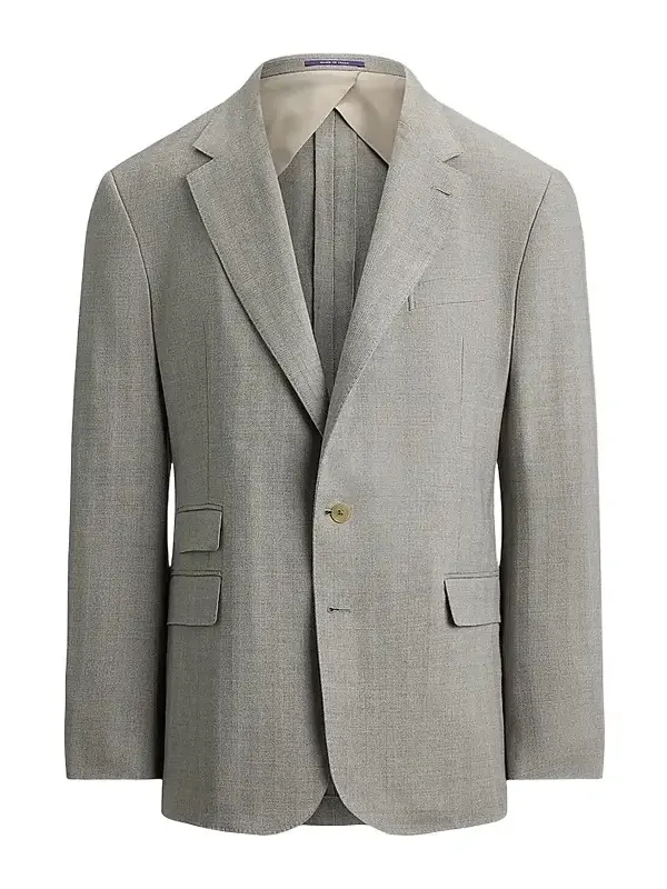 Ralph Lauren Purple Label Men's Herringbone Cashmere-Wool Single-Breasted Sportcoat