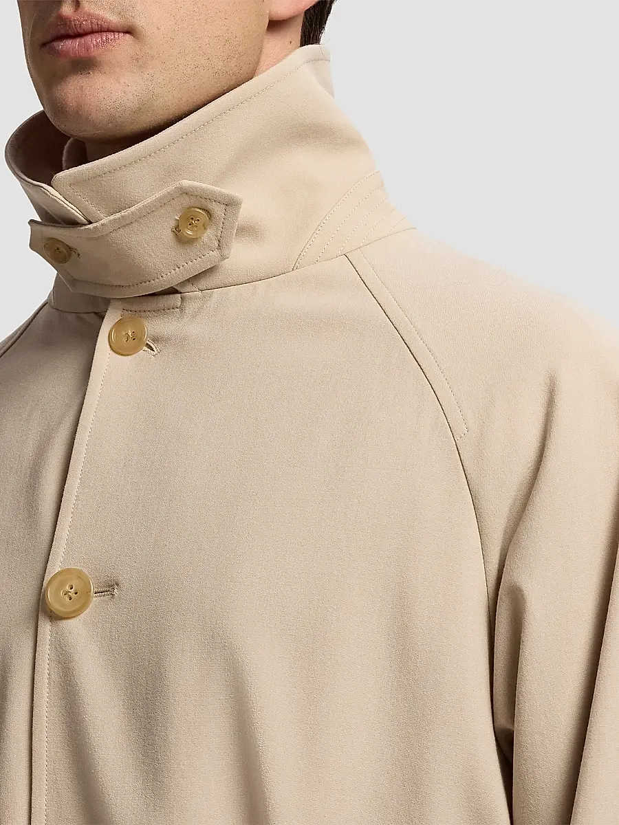 Ralph Lauren Purple Label Men's Hand-Tailored Wool-Blend Balmacaan Coat | Thumbnail 5 Ralph Lauren Purple Label Men's Hand-Tailored Wool-Blend Balmacaan Coat | Thumbnail 5