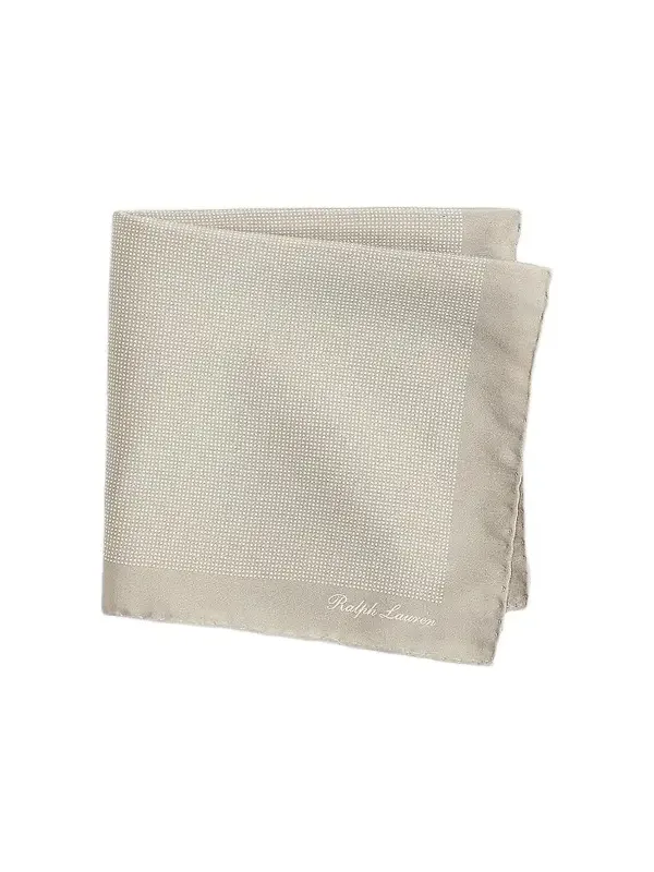 Men's Micro-Dot Silk Pocket Square